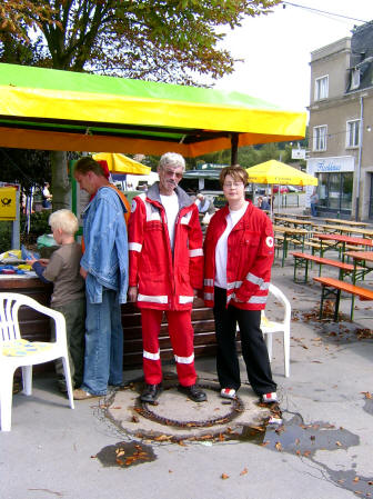 Anja und Jürgen auf dem Postplatz